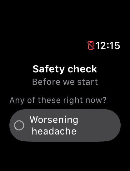 SST Trainer — Safety check